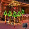 Creative Santa Claus Solar Lights Solar-Powered Holiday Decoration Lights Xmas Party Decorations