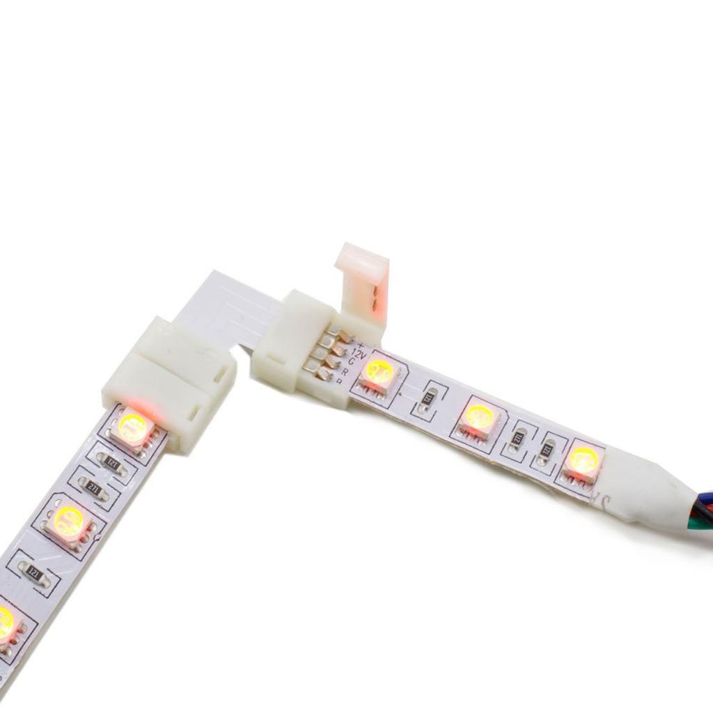 LED Strip Connector Kit For 5050 10mm 4Pin Includes 8 Types Of LED Strip Fitting