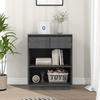 813836 vidaXL Console Cabinet Grey 60x34x75 Cm Solid Pine Wood