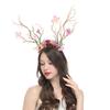Flower Crown Hair Wreath Deer Antlers Headbands Reindeer Headdress Floral Headwears Holiday Wedding Photo Props