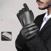 Russian Warm Gloves Windproof Waterproof Pu Leather Gloves Men and Women Business Plus Fleece Gloves Company Employee Benefits