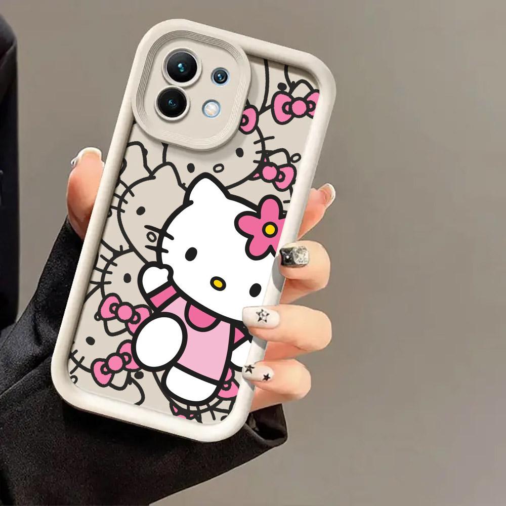 Hellos KT-Kittys Cat Anime Phone Case For Xiaomi 14T 14 13T Pro 12 13 11 Lite POCO F3 F5 X5 X6 M5s M6 Pro Soft Shockproof Cover