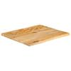 VidaXL Dessus de table à bord vivant 60x60x2,5 cm bois massif manguier, dessus de table en bois, dessus de table d'appoint, 370450