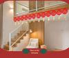 Spring Festival New Year Decorative Tassel Curtain & Fu Wall Sticker Garland