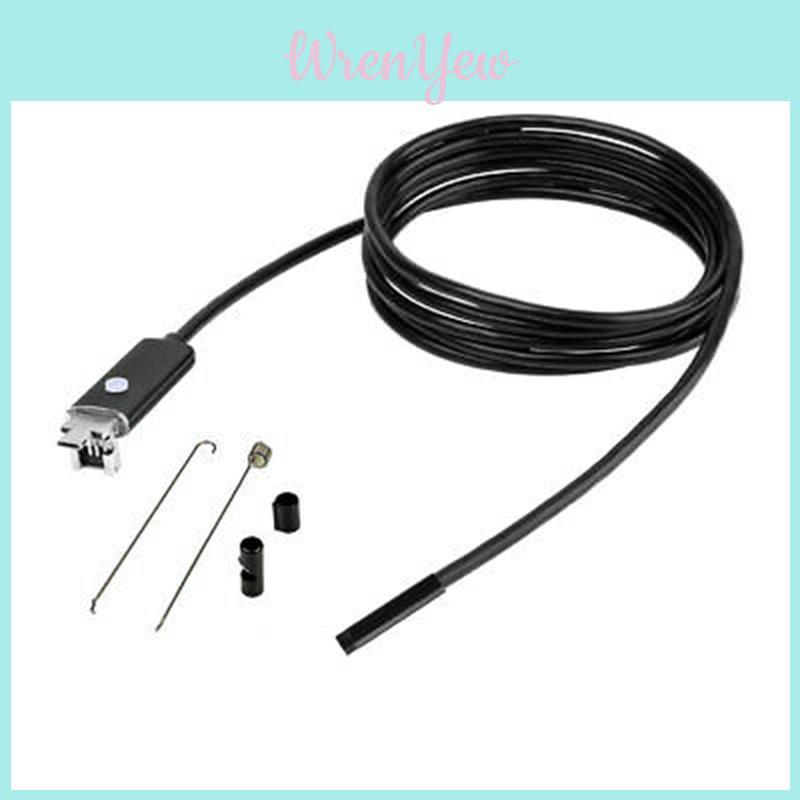 Высококачественная 7-мм 6-светодиодная USB-эндоскопическая бороскопическая инспекционная камера 2 м 5 м