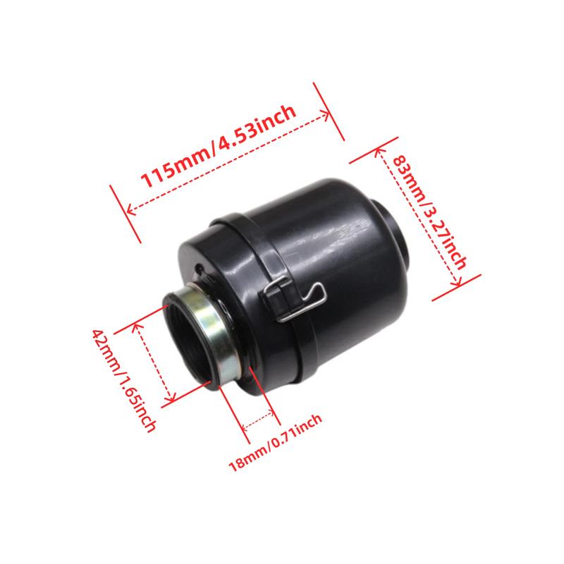 42mm Motorcycle Air Filter 3-Stage Filtration Waterproof Engine Parts For Honda Yamaha Suzuki ATV Pit Dirt Bike Accessories
