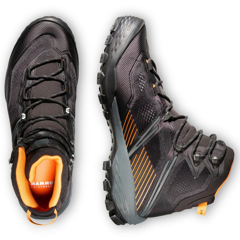 Мужская обувь Mammut Ducan II High GTX GORE-TEX Оранжевый Черный-Темный Размер 8 3030-05040