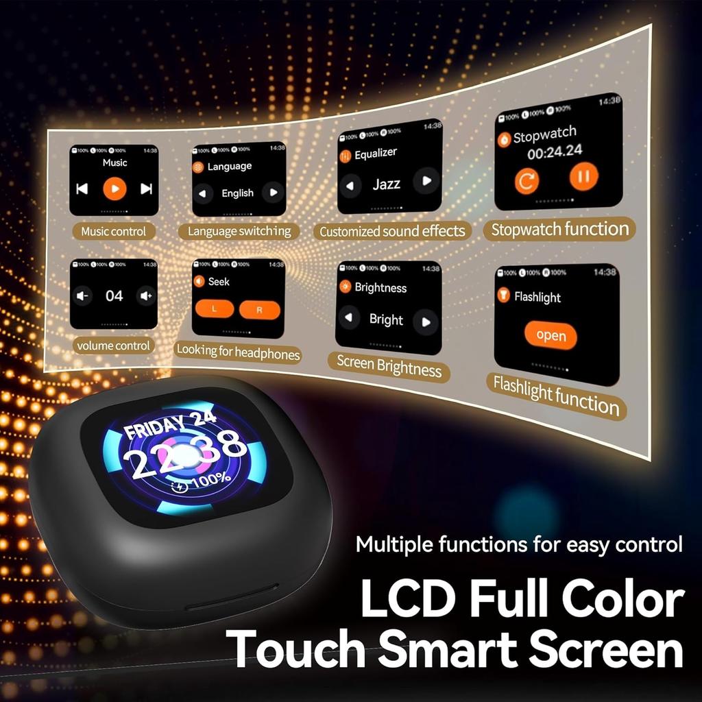 Наушники-вкладыши с функцией перевода языка с помощью искусственного интеллекта Bluetooth 5.49, переводчик для 144 языков и акцентов, сенсорные наушники для путешествий, бизнеса, обучения