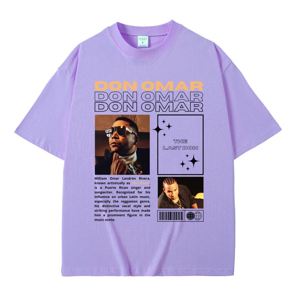 Редкие футболки с графикой Singer Don Omar The Last Don для мужчин и женщин, хип-хоп, винтажные, оверсайз, мужская мода, повседневная хлопковая футболка