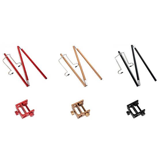 Держатель для светильника Двойные крючки Настольные регулируемые складные портативные подвесные светильники Алюминиевый сплав Высокая твердость Вешалка для кемпинговой лампы на открытом воздухе