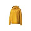 Solid Color Casual Sport Drawstring Hoodie Long Sleeve Sweatshirt Women Tops Yellow 847688-37
