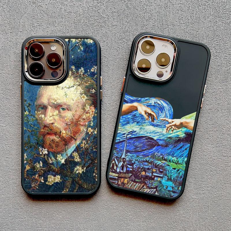 Силиконовые чехлы для телефона с художественной росписью для iPhone 11 12 13 14 15 Pro Max X XS XR 7 8 Plus SE 2020 15 14 Plus Ударопрочный чехол