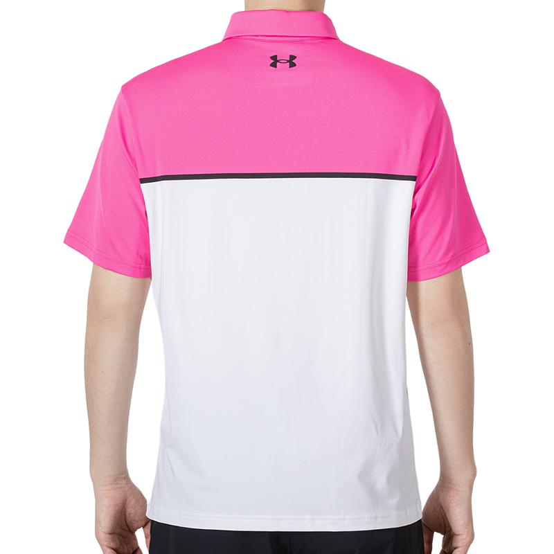 Under Armour Футболка-поло Playoff Color Block Golf, мужская, белая 1362495-002