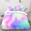 Colorful Rainbow Bedding Set Single Twin Full Queen King Size Rainbow Bed Set 3D Anime