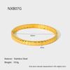 European and American plated 18k gold geometric square bracelet female design sense stainless steel waterproof light luxury jewelry female