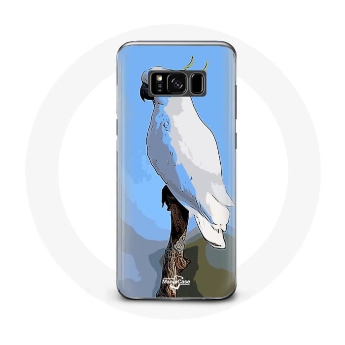 Чехол - MANIACASE - Samsung Galaxy S8 Plus - Какаду Попугаи - Гибкий - Универсальный