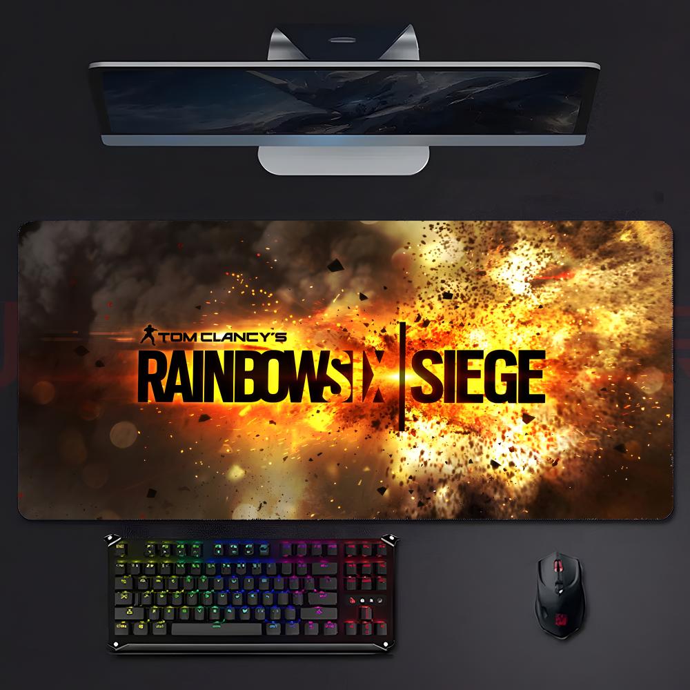 Cool Game Siege Rrainbow Six Mouse Pad Large Gaming Mousepad With Stitched Edges Thickened Desk Mat Pc
