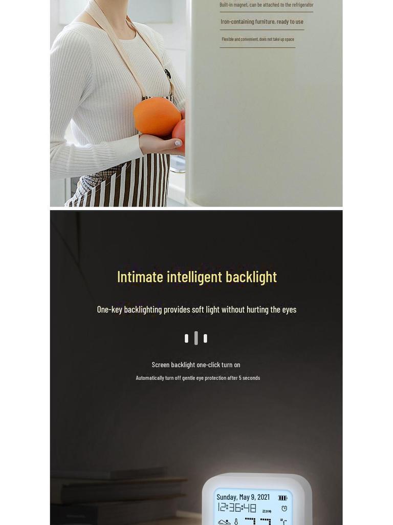 Bluetooth Термогигрометр для помещений/улицы: Настенный, Детская комната и Лазание питомцев. Настраиваемый дисплей для сухого/влажного отображения.