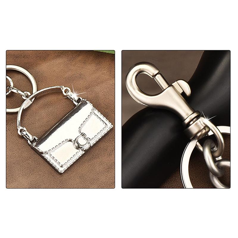 Модный изысканный мини-брелок в форме сумки, брелок для женщин, безделушка, металлический брелок, украшение для рюкзака, аксессуары, подарки
