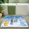 Pokemon Forest Adventure Print Doormat Anti-slip Absorbent Floor Mat for Home Entrance Bedroom Living Room Decor