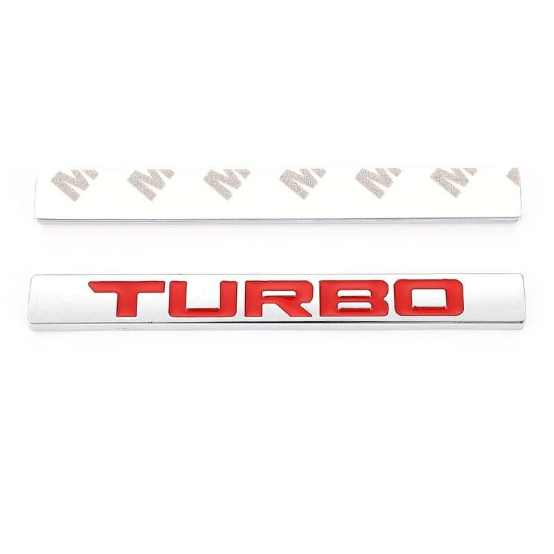 3D Metal Car Sticker Turbo Logo Emblem Badge Decals for Turbo Logo