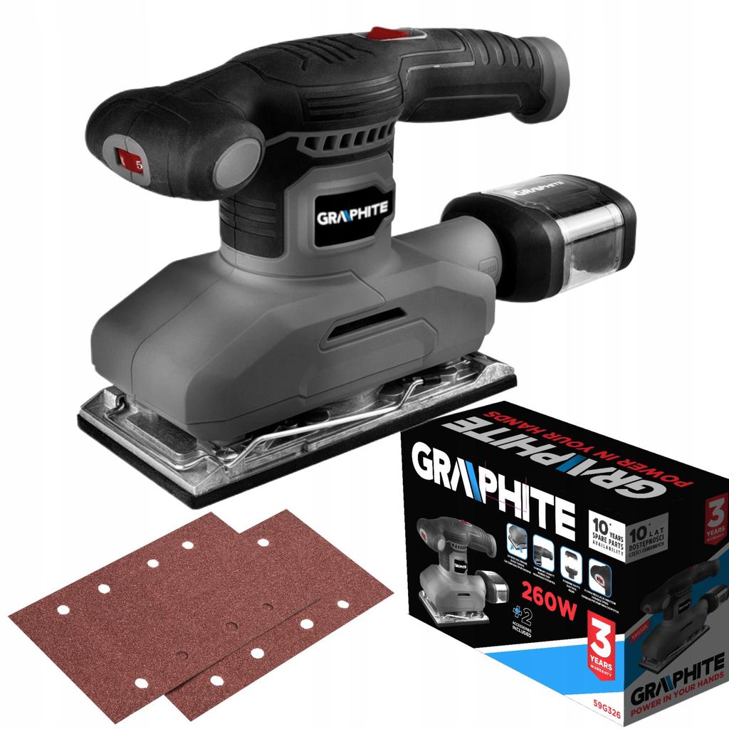Graphite Orbital Sander 260W 90 X 187Mm