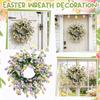 Венок с Пасхальным Кроликом Искусственный Венок Ирландский Кухонный Шкаф Венок Венок-Подсвечник Венок на Входную Дверь Венок на Крыльцо ...
