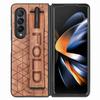 Противоударный нескользящий кожаный браслет для Samsung Galaxy Z Fold4 5g Fold 4 Fold3 Fold 3 Защитные чехлы от падения