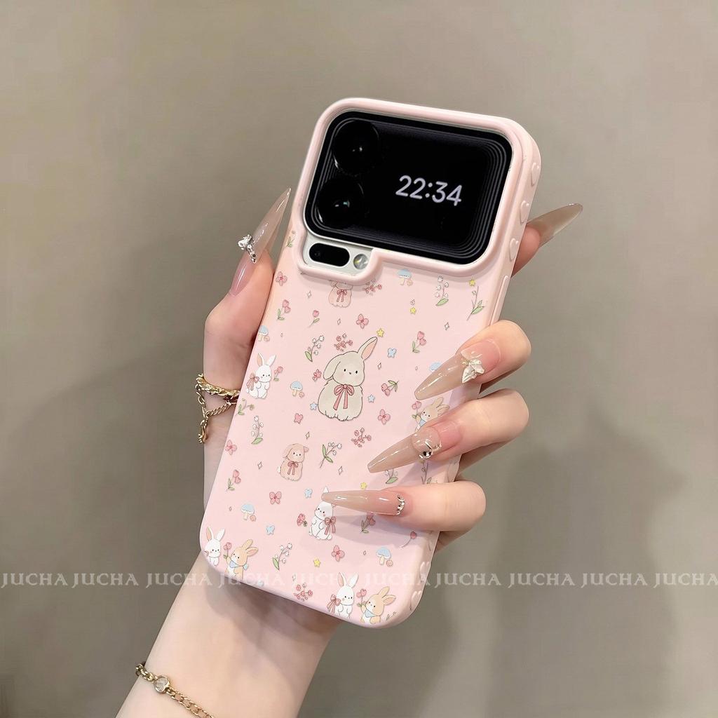 Подходит для чехла мобильного телефона Xiaomi Mi 17 новый противоударный xm продвинутое ощущение корейский простой 15por женский маленький цветочный ушастый кролик