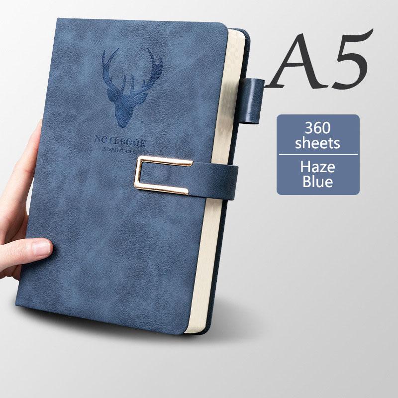 A5 Leather Notebook Diary Custom Logo  Business Journal Writing Genuine Leather Handmade