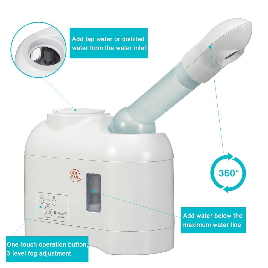 Домашний паровой аппарат для лица Использование травяного вапорайзера Арома Озон Сауна для лица Термический пар Увлажнитель Отбеливающий Увлажняющий Инструмент для ухода за кожей 220 В