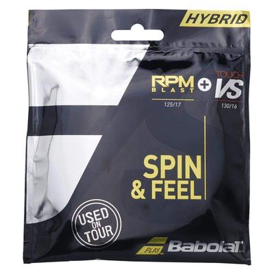 Babolat RPM BLAST 125 TOUCH VS 130 RPM BLAST TOUCH Гибридная теннисная струна 281037 + + (Один)