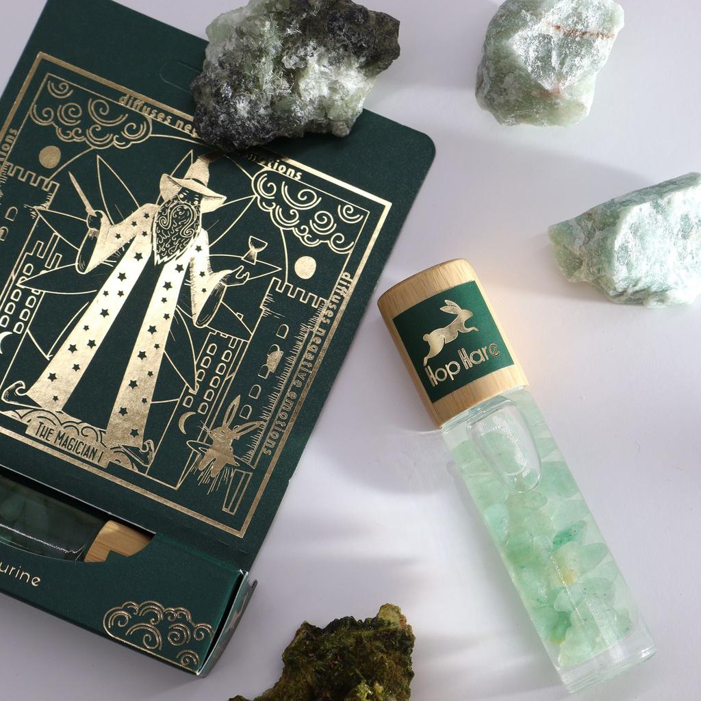 Roll-On Perfume Oil Green Aventurine Magician Hop Hare