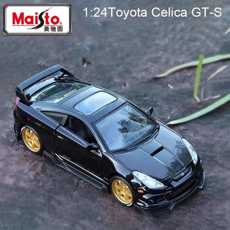 Maisto 1:24 Toyota Celica GT-S Alloy Miniature Car Model Diecast Metal Scale Car Model Collection Children Toy Vehicles Gift