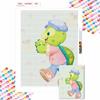 DIY Diamond Painting Little Turtle Cross Stitch Kit Mosaic Art Diamond Painting Full Circle Diamond Home Decoration