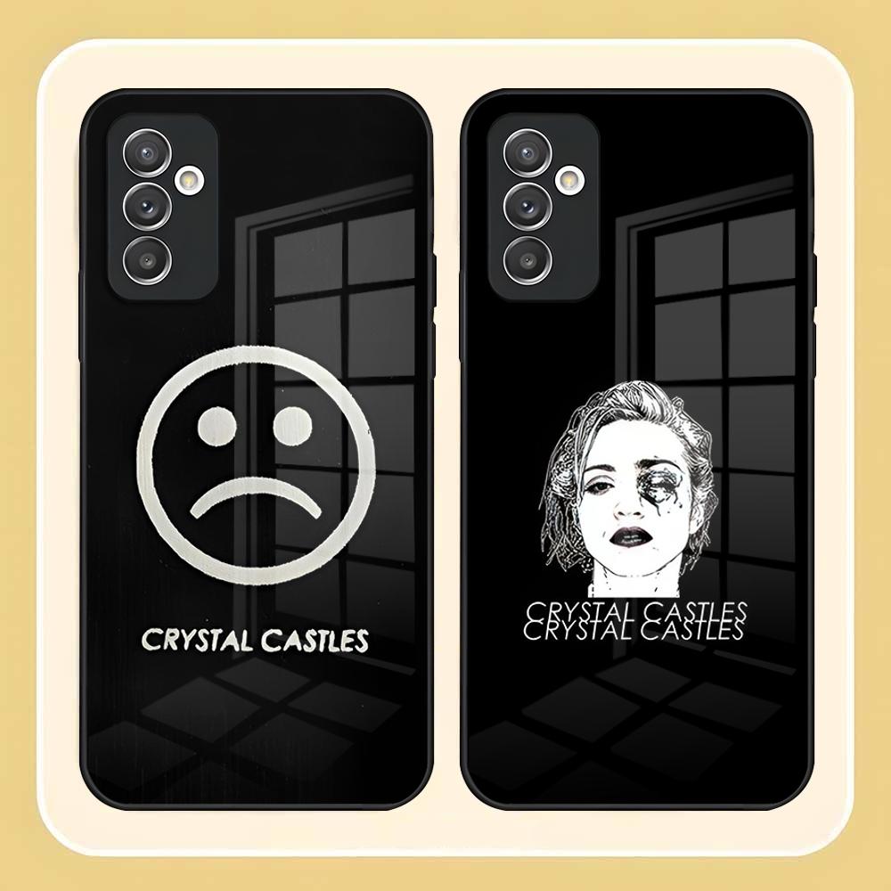 Горячий Чехол для Телефона Band C-Crystal C-Castles Для Samsung S26 S24 Ultra S23 S22 S21 Fe S25 Plus A54 A34 A24 A53 A13 A16 Стеклянная Крышка