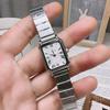 Korean Women's Rectangular Steel Band Watch - Small Dial Quartz Design