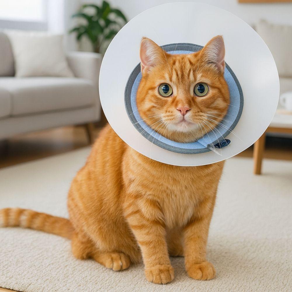 Adjustable Pet Protective Collar Breathable Cat Anti Lick Cover Recovery Cone Collar Animal Care