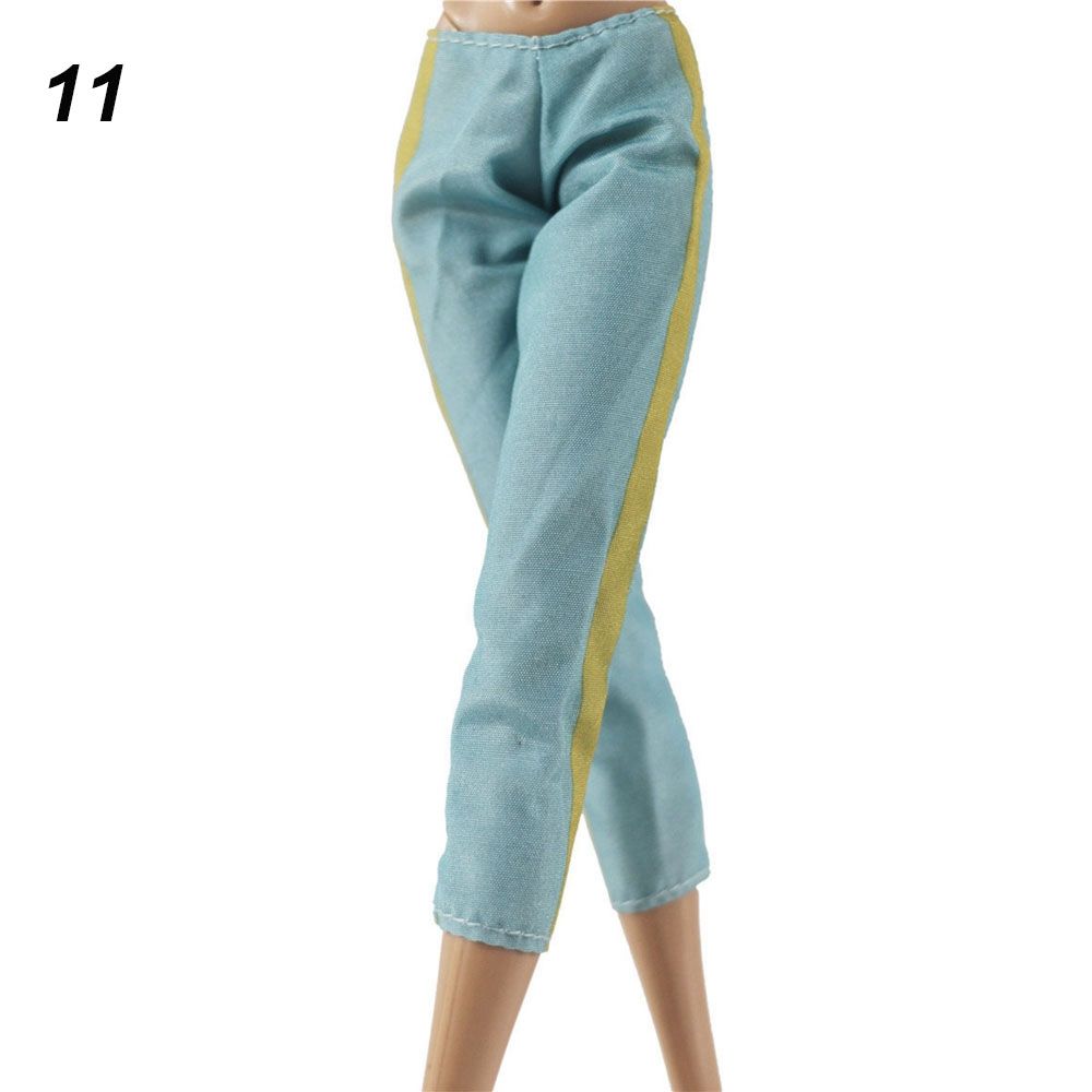 Мода 1/6 BJD Куклы Повседневная одежда Куклы Брюки Одежда Аксессуары Цветочные джинсы Кожаные штаны