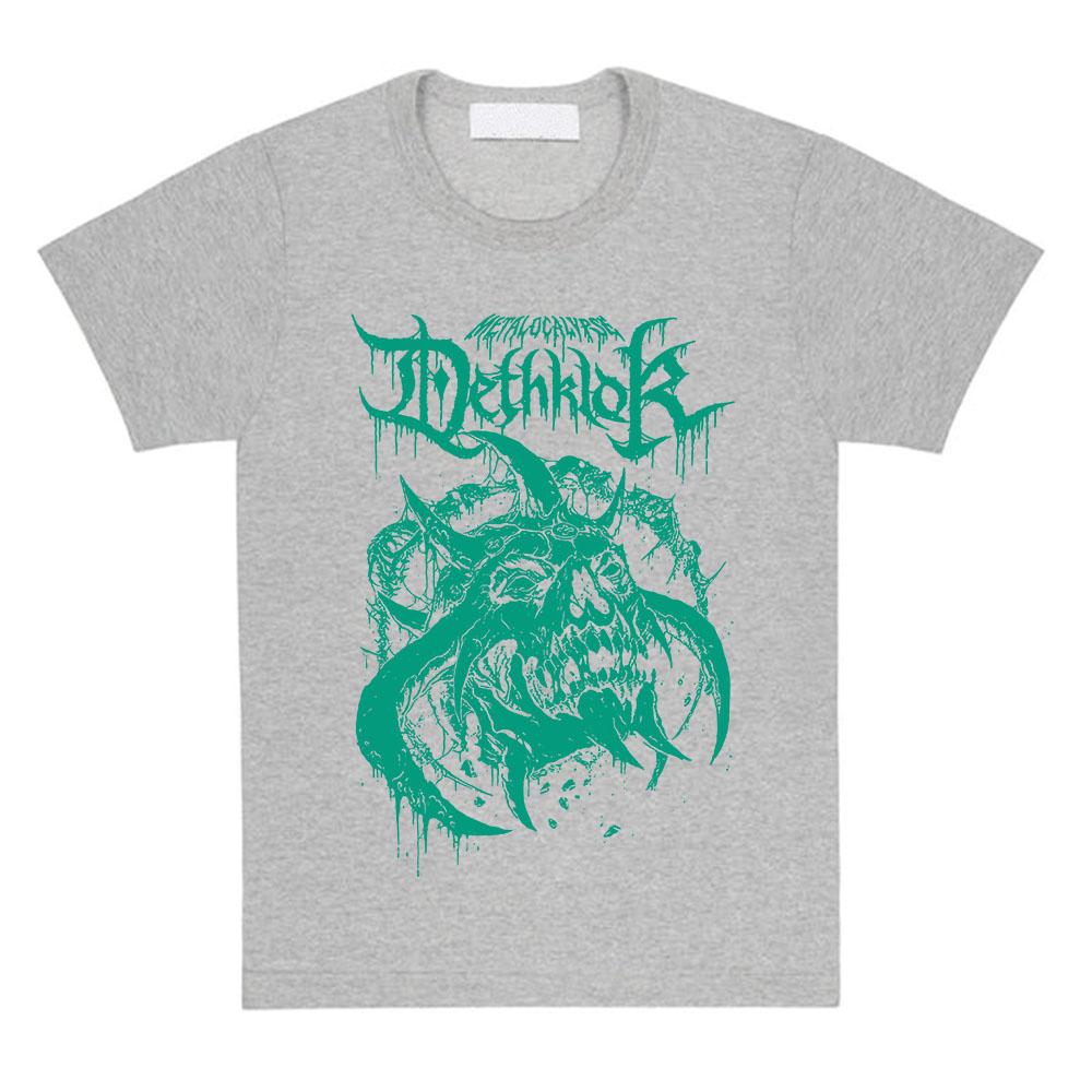 DETHKLOK DEADFACE Print TEE Unisex Streetwear Cotton Short Sleeve T-shirt Heavy Mental Casual T Shirt
