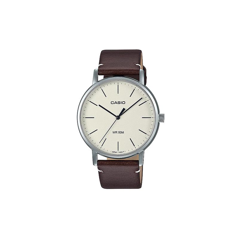 Casio Серия STANDARD простая модная тенденция деловой повседневный классическая серия со стрелками большой циферблат водонепроницаемый кварцевый механизм кожаный ремешок MTP-E171L-5EVDF