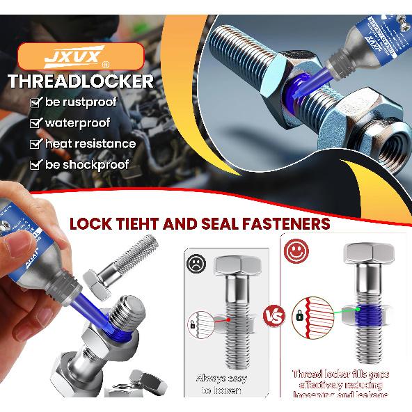 243/271 thread lock blue medium strength locking and sealing nuts bolts,fasteners and metal can prevent loosening and leakage Thread Lock3