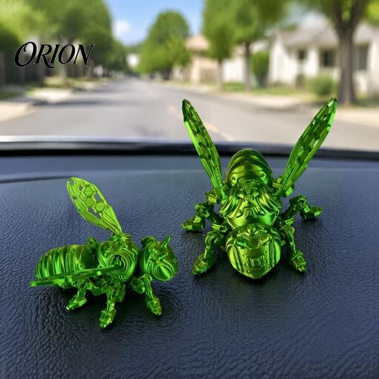 Настольный аксессуар в виде пчелы, механическая фигурка 3D-печати, украшение-шершень с подвижными суставами, шарнирная модель статуэтки осы, игрушка-антистресс, насекомое