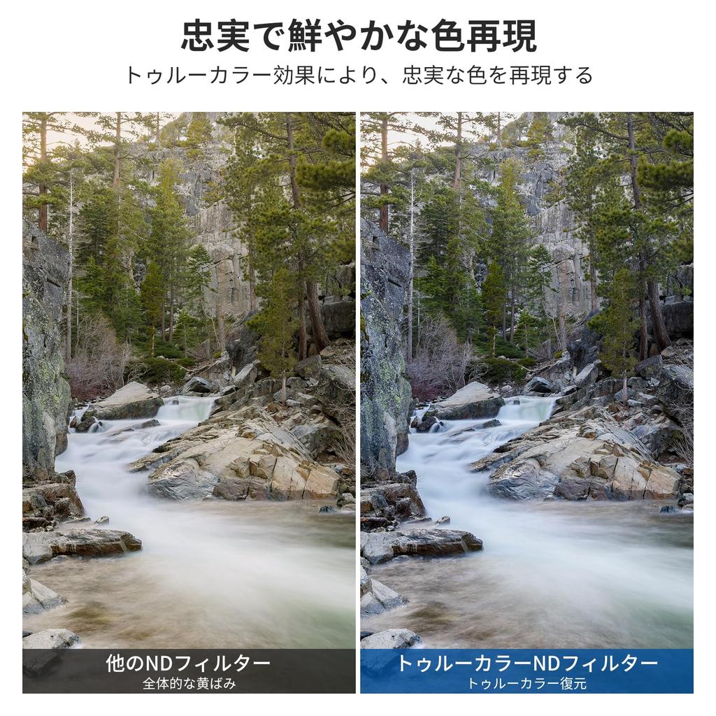 NEEWER 55mm True Color Variable ND Filter Hard Stop Limited Neutral Density Filter HD Optical X Proof ND2-32 (1-5 Stop) Multi-coated Glass/No