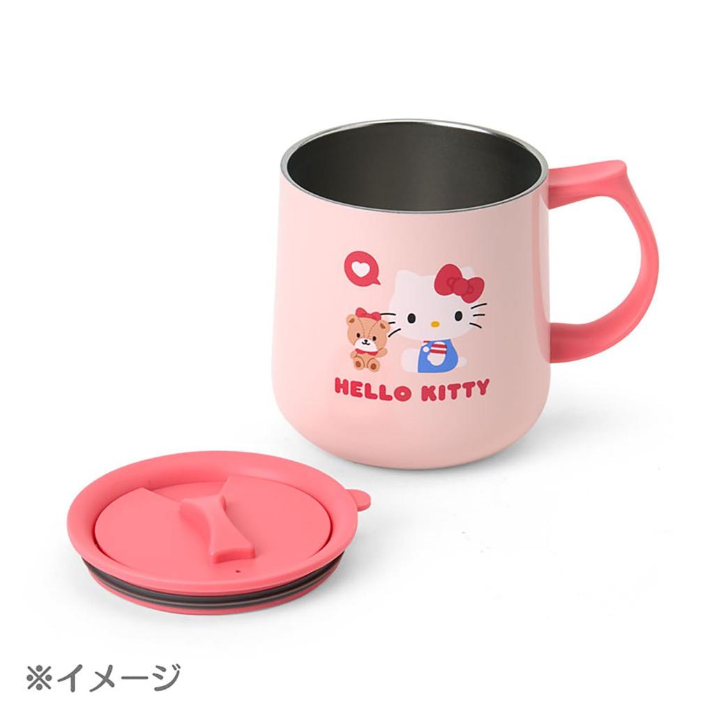 Sanrio My Melody Stainless Steel Mug with Stainless Steel Copper with Acrylic Resin Lid and Gasket and Silicone Insulates Hot and Cold Product 296953