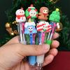 Cute Retractable Round Ballpoint Pens,  Stick Construction Type, Plastic Material, for School and Office Supplies