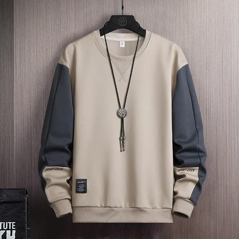 2025 Sweatshirt Men Spring New Men Korean Fashion Pullover Casual Long Sleeves Shirt Men Streetwear Hoodie Men Clothing Top