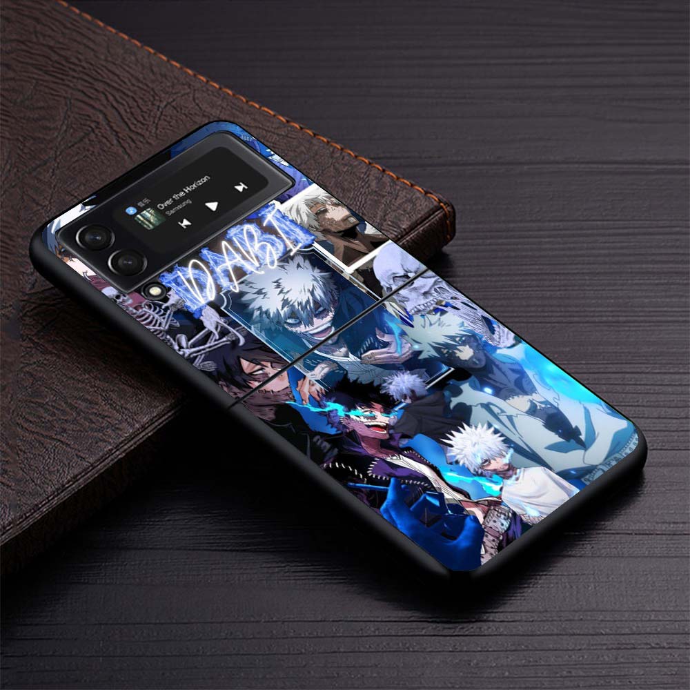 Dabi MHA My Hero A-Academy Phone Case For Samsung Galaxy Z Flip3 Flip4 Flip5 Flip6 Flip7 For Z Flip 7 6 5 4 3 5G Hard Folding Co