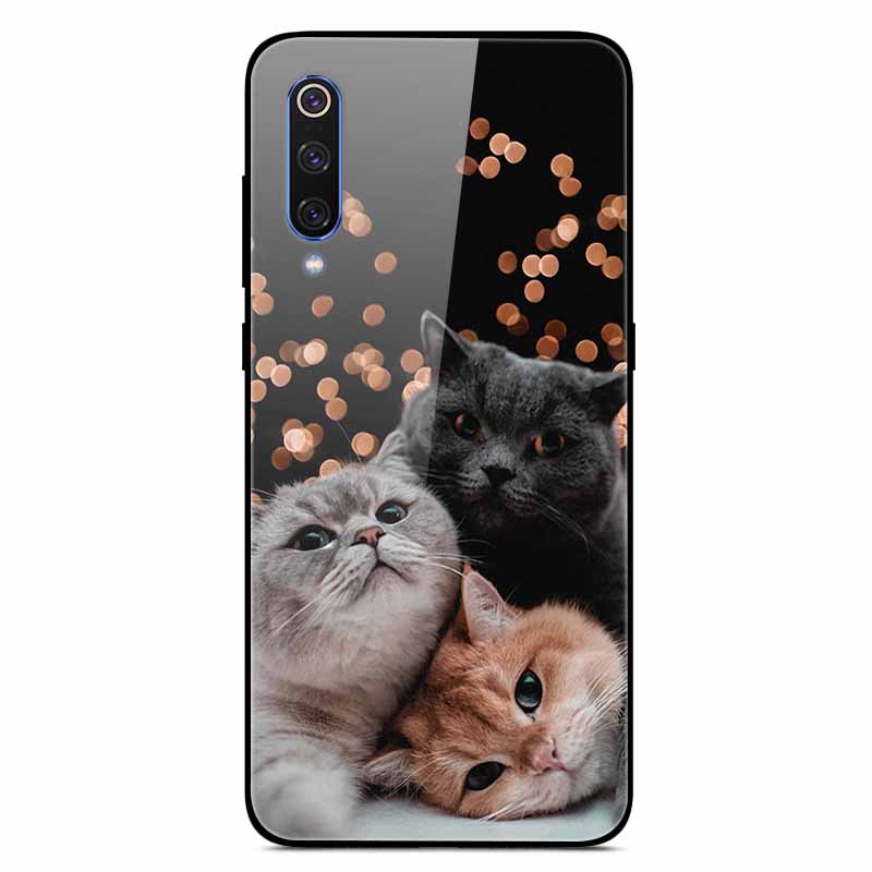 Чехлы для Xiaomi Mi A3 Роскошные Чехлы для Телефона из Закаленного Стекла Космические для Xiaomi MI 9 Lite Чехол 9lite MiA3 Жесткий Защитный Задний Корпус