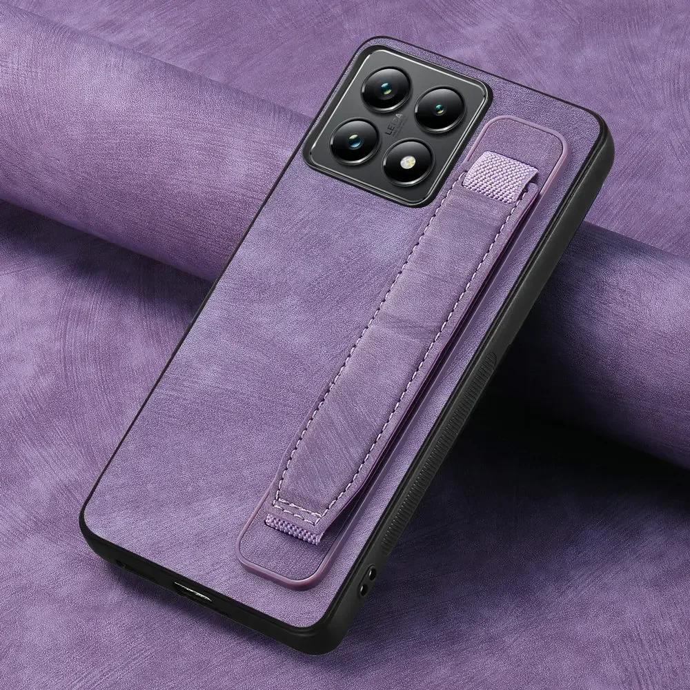 Ретро Однотонный Матовый Чехол-Держатель из Искусственной Кожи для Honor 400 Pro 400 Lite Браслет Подставка Силиконовый Чехол для Honor400 Pro